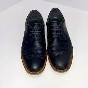 ECCO Jeremy Wingtip Hybrid Tie Lace Front Men\'s Black Leather Shoes Size 7 Ecco | Shoes | Ecco Jeremy Wingtip Hybrid Tielace Front Mens  main image 3